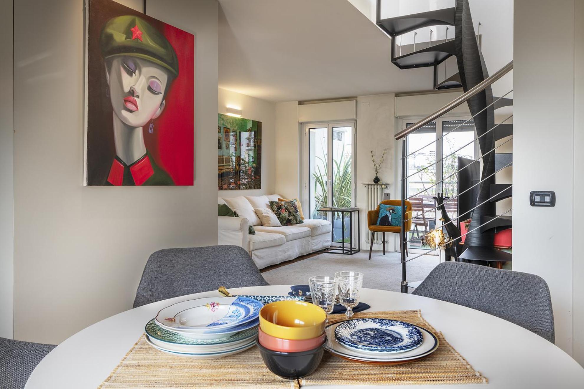 Giresio 41 - Your Penthouse With Rooftop Garden In Milano Navigli - Wifi ภายนอก รูปภาพ